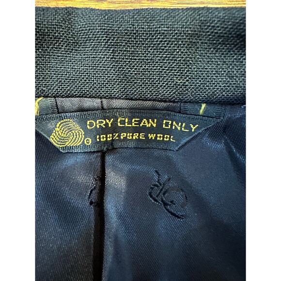 Oscar de la Renta Men's 100% Wool Tuxedo Jacket Black Approx Size 42R - Picture 8 of 13